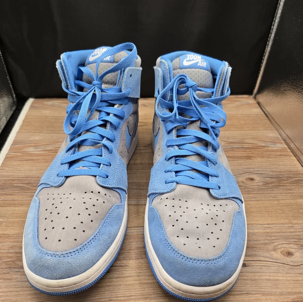 Nike Air Jordan High Top Sneakers - Blue and Gray - Picture 2 of 5